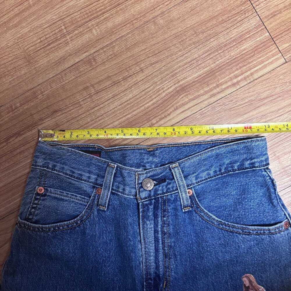 Levi’s x Stranger Things Dad Jeans 24 Joe Stoned Blue Medium Wash 100% Cotton - Picture 10 of 13